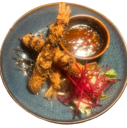 Tempura mit Garnelen (7 Stk.)
